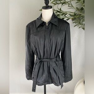 Braetan Black Trench Coat with Belt